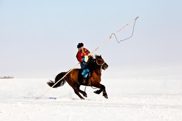 草原上的蒙古人