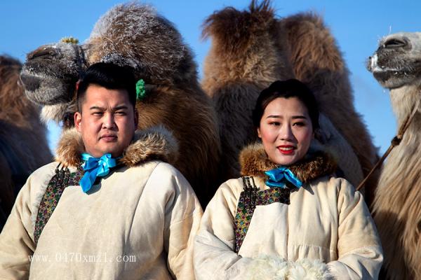 在冬季那达慕上