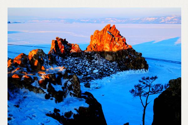 贝加尔湖的冬天