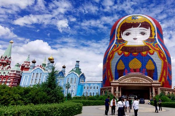 满洲里套娃风景