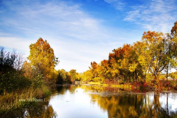 金秋根河风光