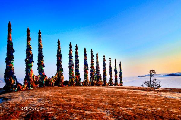 贝加尔湖冬季风光